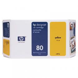 Tusz HP nr80 c4848a yellow / ty